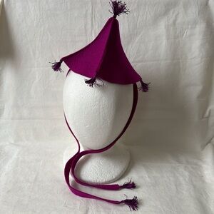 Handmade whimsical wool felt fascinator hat new